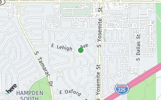 Map of 8566 E. Lehigh Ave., Denver, CO 80237, USA