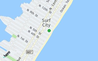 Map of 17 7th St, Surf City, NJ 08008, USA