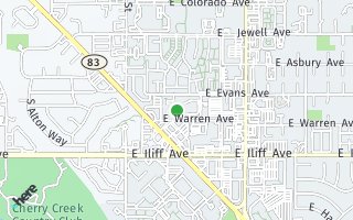 Map of 10001 E. Evans Avenue 86A, Denver, CO 80247, USA