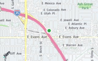 Map of 4600 E. Asbury Circle 301, Denver, CO 80222, USA