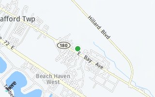 Map of 594 E Bay Avenue, Stafford Township, NJ 08050, USA