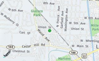 Map of 320 Ogara Ave, Lancaster, OH 43130, USA
