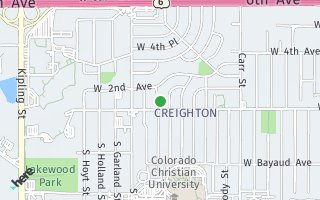 Map of 120 Field St, Lakewood, CO 80226, USA