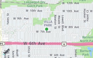 Map of 735 Perry Street, Denver, CO 80204, USA