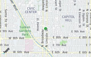 Map of 925 N. Lincoln St. 11G-S, Denver, CO, USA
