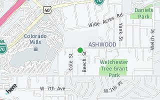 Map of 13400 W. 10th Ave., Golden, CO 80401, USA