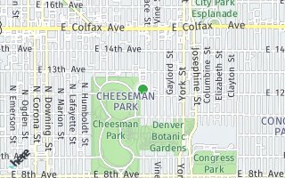 Map of 1223 Race Street #605, Denver, CO 80206, USA