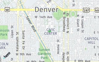 Map of 1200 Cherokee Street #206, Denver, CO 80204, USA