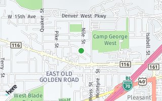 Map of 15806 W. 12th Ave., Golden, CO 80401, USA