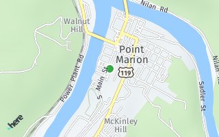 Map of 307 S. Main Street, Point Marion, PA 15474, USA