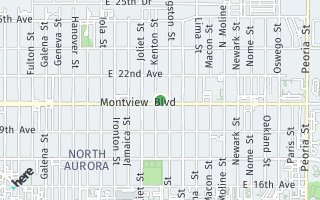 Map of 11027 Montview Blvd, Aurora, CO 80010, USA