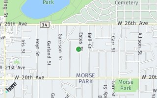Map of 2299 Estes Street, Lakewoo, CO 80214, USA