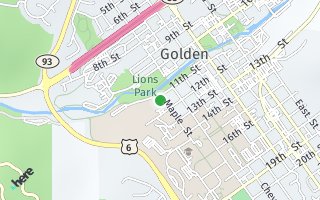 Map of 1104 Maple Street, Golden, CO 80401, USA
