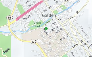 Map of 1110 12th Street, Golden, CO 80401, USA