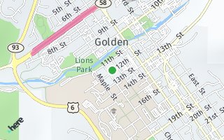 Map of 1014 12th Street, Golden, CO 80401, USA