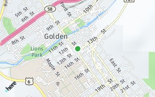 Map of 1275 Washington Ave. R408, Golden, CO 80401, USA