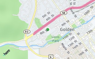 Map of 1216 8th Street, Golden, CO 80401, USA