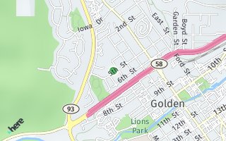 Map of 1110 5th Street, Golden, CO 80403, USA