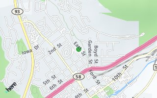 Map of 312 East Street, Golden, CO 80401, USA