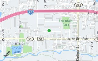 Map of 10721 W. 45th Ave., Wheat Ridge, CO 80033, USA