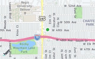 Map of 4914 Eliot Street, Denver, CO 80221, USA