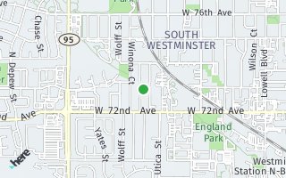 Map of 7290 Vrain St, Westminster, CO 80030, USA