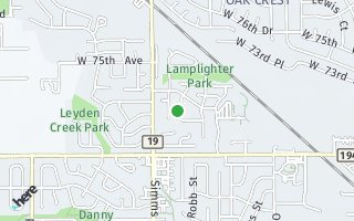 Map of 7367 Robb St, Arvada, CO 80005, USA