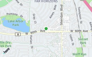 Map of 5550 W 80th Place, Arvada, CO 80003, USA