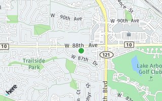 Map of 8762 Allison Drive Unit E, Westminster, CO 80005, USA