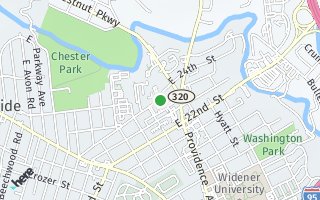 Map of 407 E. 24th Street, Chester, PA 19013, USA