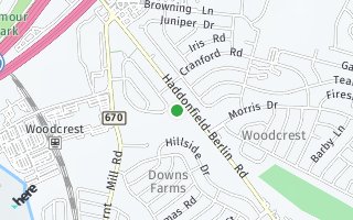 Map of 1610 Badger Ln, Cherry Hill, NJ 08003, USA