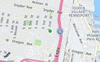 Map of 149 Gladstone Street, Philadelphia, PA 19148, USA