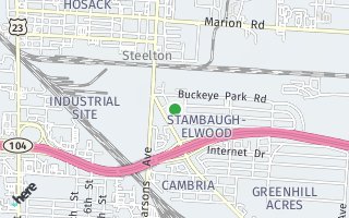 Map of 453-455 Stambaugh Avenue, Columbus, OH 43205, USA