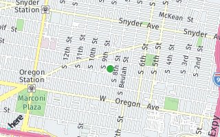 Map of 2437 S Darien St house, Philadelphia, PA 19148, USA