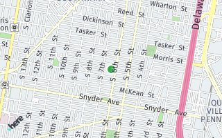 Map of 618 McClellan Street, Philadelphia, PA 19148, USA