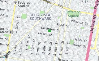 Map of 724 Dickinson  2nd floor rear, Philadelphia, PA 19147, USA