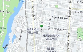 Map of 1529 S 4th St, Columbus, OH 43207, USA