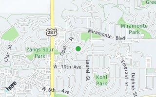 Map of 1158 Opal St. #102, Broomfield, CO 80020, USA
