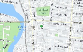 Map of 101 E Mithoff Street, Columbus, OH 43206, USA