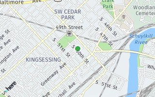 Map of 1250 south Saint Bernard Street, Philadelphia, PA 19143, USA