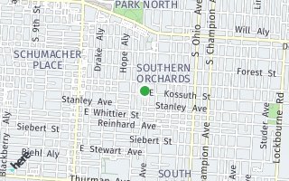 Map of 766 Kossuth Avenue, Columbus, OH 43206, USA
