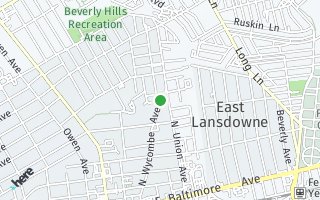 Map of 182 N Wycombe Avenue, Lansdowne, PA 19050, USA