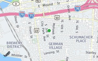 Map of 617 S Lazelle St, Columbus, OH 43206, USA