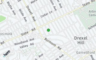 Map of 727 Lindale Avenue, Drexel Hill, PA 19026, USA