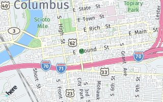 Map of 340 South 3rd Street 3, Columbus, OH 43215, USA