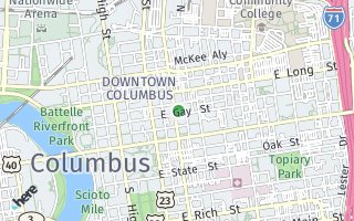 Map of 62 N 4th St, Columbus, OH 43215, USA