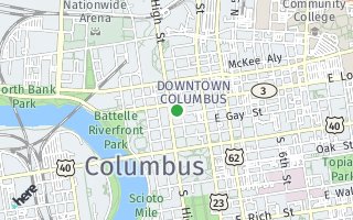 Map of 106  North High Street 301, Columbus, OH 43215, USA