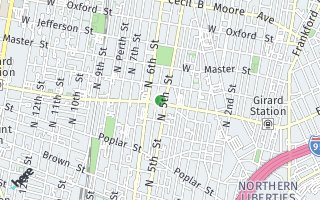 Map of 511 West Girard Avenue 2nd floor, Philadelphia, PA 19123, USA