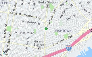 Map of 1518 Frankford Ave 3, Philadelphia, PA 19125, USA