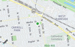 Map of 1444 N. 53rd Street, Philadelphia, PA 19131, USA
